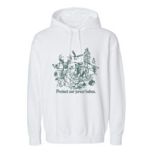 Protect Our Forest Babes Gift Garment-Dyed Fleece Hoodie