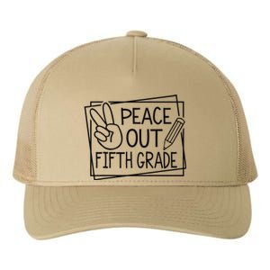 Peace Out Fifth Grade Last Day Of School Summer Break Yupoong Adult 5-Panel Trucker Hat