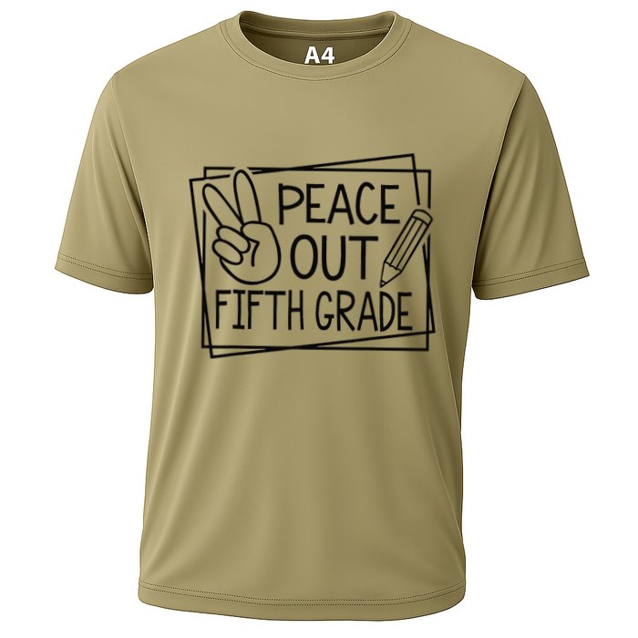 Peace Out Fifth Grade Last Day Of School Summer Break Cooling Performance Crew T-Shirt
