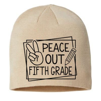 Peace Out Fifth Grade Last Day Of School Summer Break Sustainable Beanie