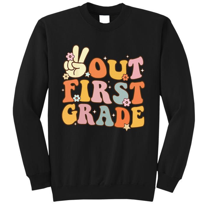 Peace Out First Grade Last Day Of School 1st Grade Sweatshirt