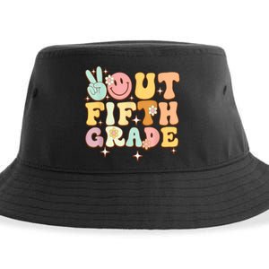 Peace Out Fifth 5th Grade Class Goodbye 5th Grade Sustainable Bucket Hat