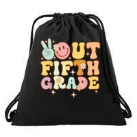 Peace Out Fifth 5th Grade Class Goodbye 5th Grade Drawstring Bag