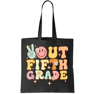 Peace Out Fifth 5th Grade Class Goodbye 5th Grade Tote Bag