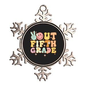 Peace Out Fifth 5th Grade Class Goodbye 5th Grade Metallic Star Ornament