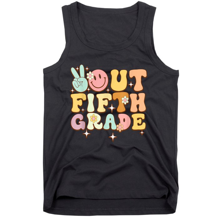 Peace Out Fifth 5th Grade Class Goodbye 5th Grade Tank Top