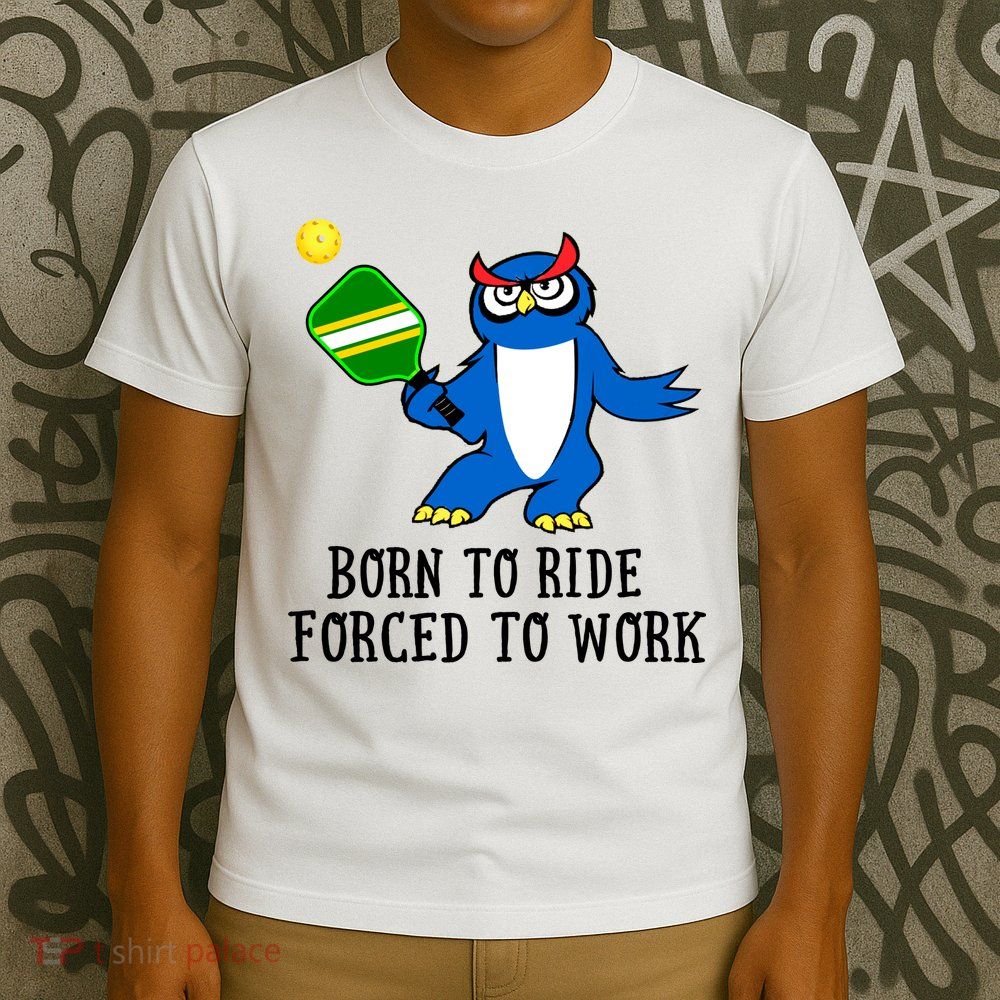 Pickleball Owl Forced To Work SKY T-Shirt