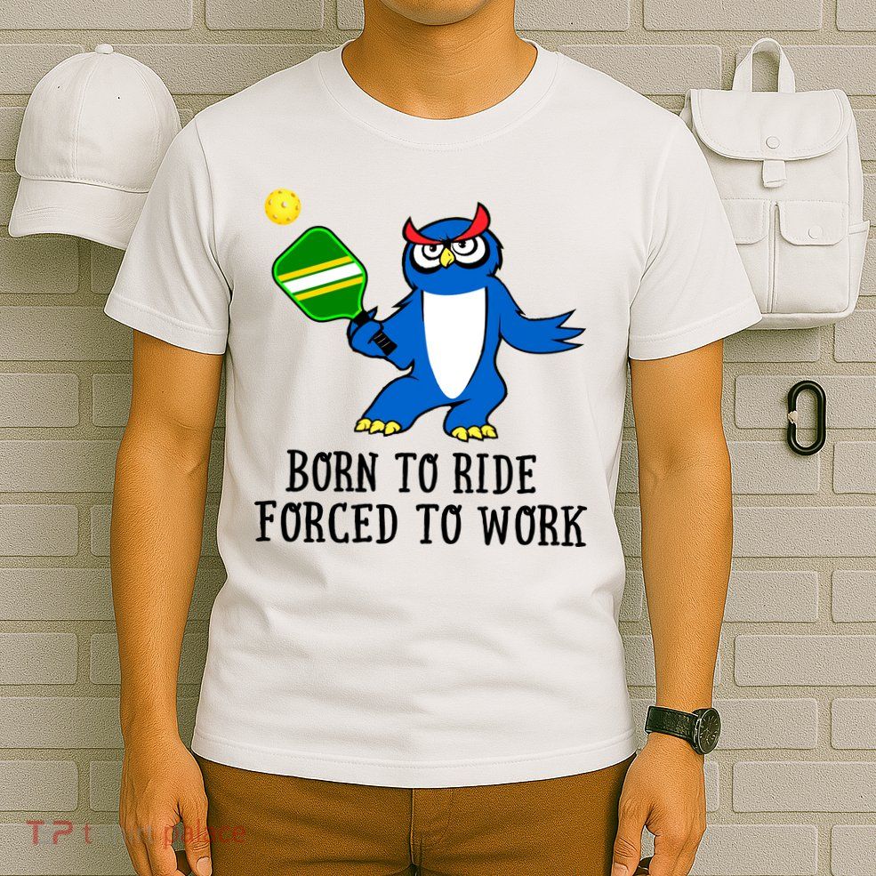 Pickleball Owl Forced To Work SKY T-Shirt