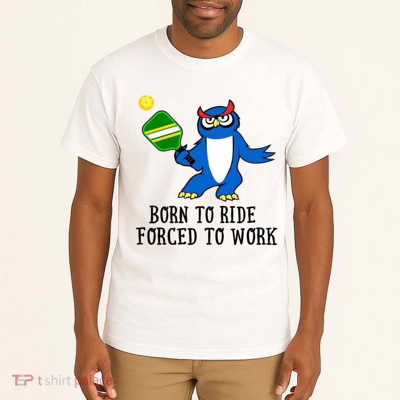 Pickleball Owl Forced To Work SKY Tall T-Shirt