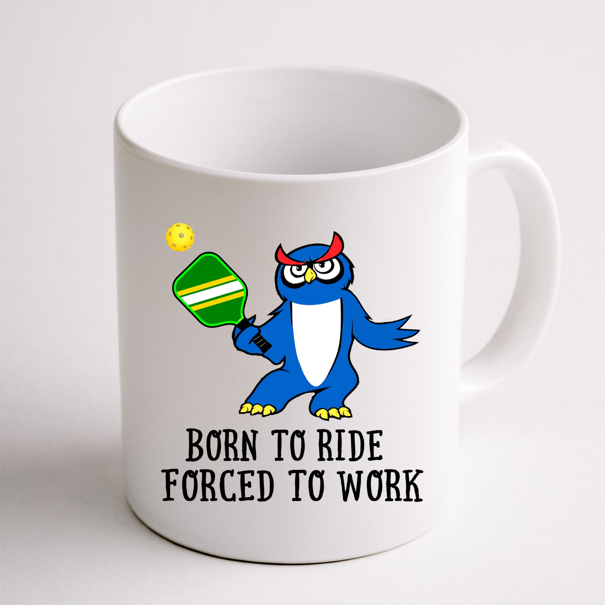 Pickleball Owl Forced To Work SKY Mug