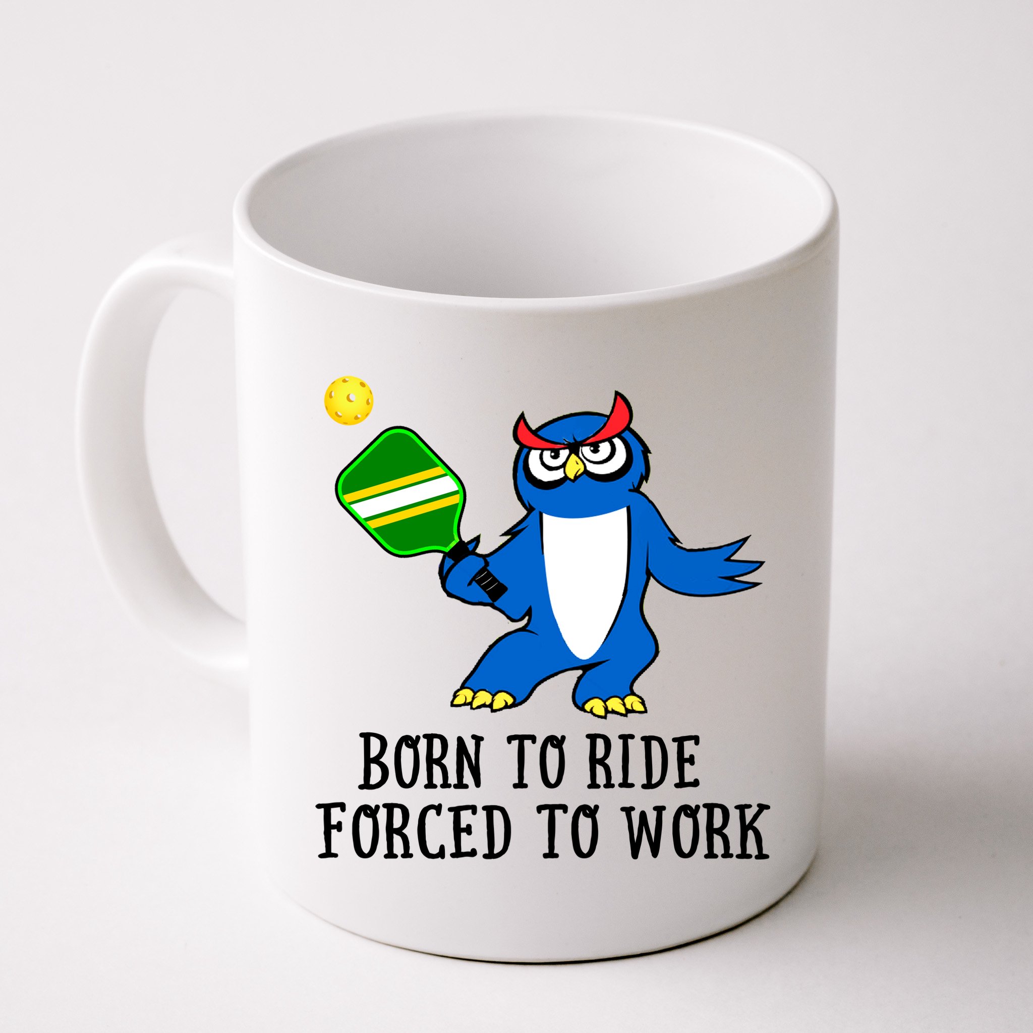 Pickleball Owl Forced To Work SKY Mug