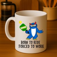 Pickleball Owl Forced To Work SKY Mug