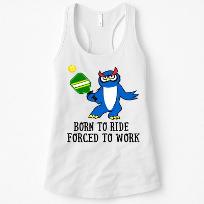 Pickleball Owl Forced To Work SKY Womens Tank Top