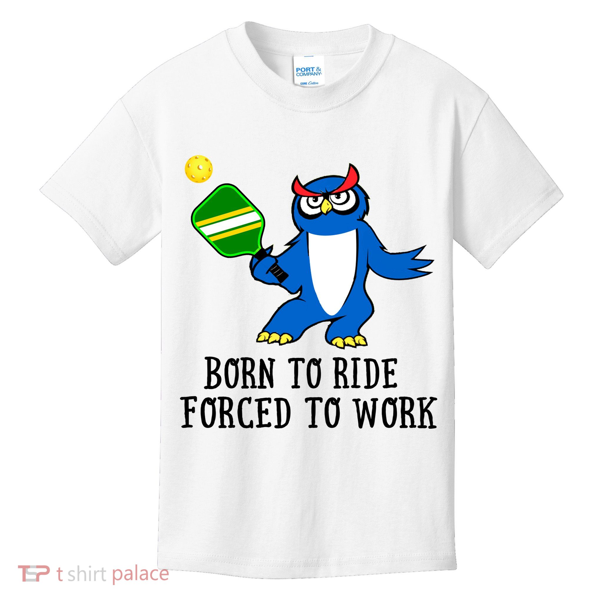 Pickleball Owl Forced To Work SKY Kids T-Shirt