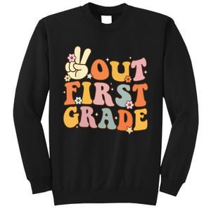 Peace Out First Grade Last Day Of School 1st Grade Sweatshirt