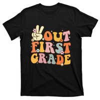 Peace Out First Grade Last Day Of School 1st Grade T-Shirt