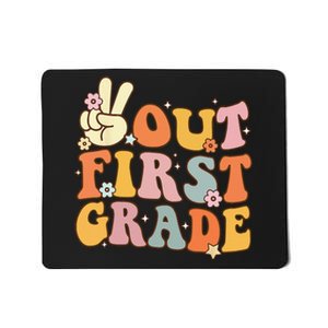 Peace Out First Grade Last Day Of School 1st Grade Mousepad