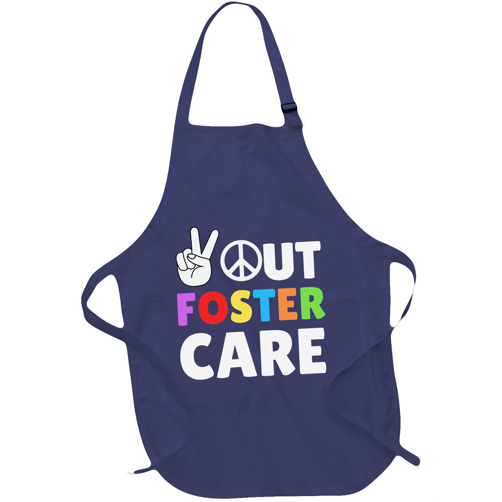 Peace Out Foster Care Parent Adoption Announcement Day Apron