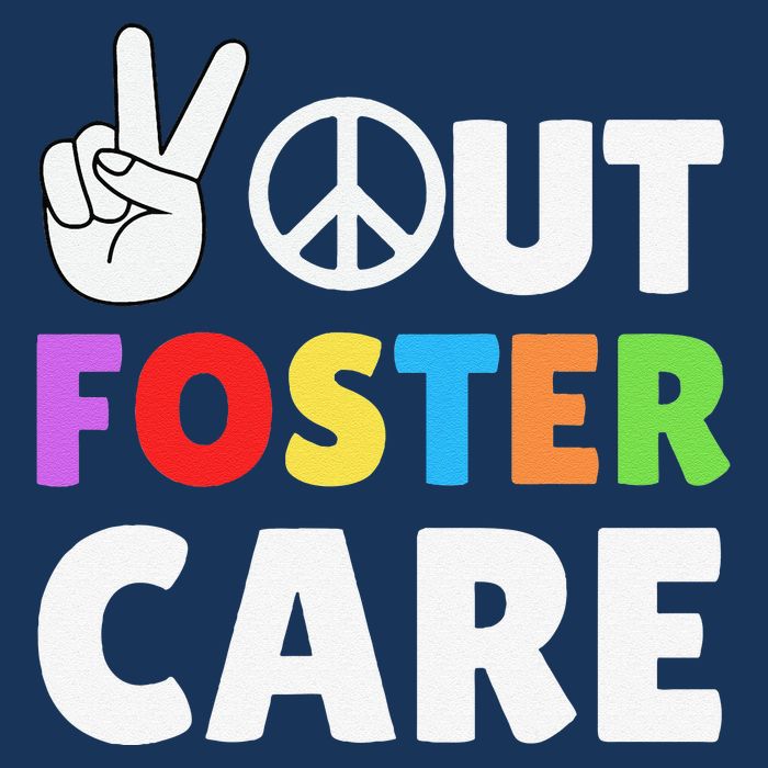 Peace Out Foster Care Parent Adoption Announcement Day Zip Tote Bag