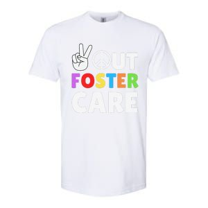 Peace Out Foster Care Parent Adoption Announcement Day Softstyle® CVC T-Shirt