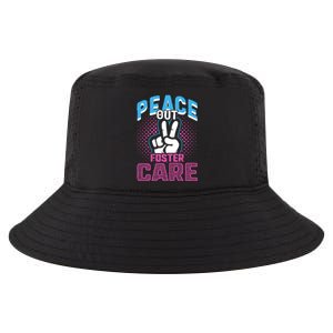 Peace Out Foster Care Modern Adoption Day Gotcha Family Cute Gift Cool Comfort Performance Bucket Hat