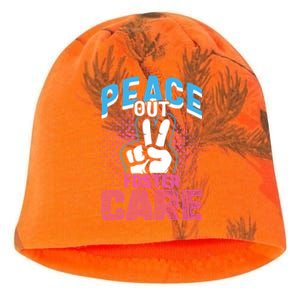 Peace Out Foster Care Modern Adoption Day Gotcha Family Cute Gift Kati - Camo Knit Beanie