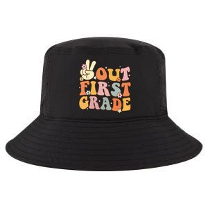 Peace Out First Grade Last Day of School 1st Grade Cool Comfort Performance Bucket Hat