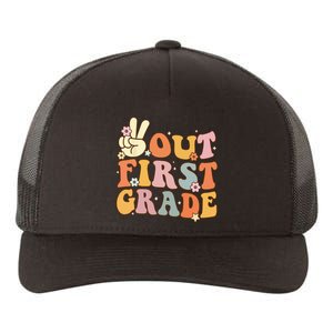 Peace Out First Grade Last Day of School 1st Grade Yupoong Adult 5-Panel Trucker Hat