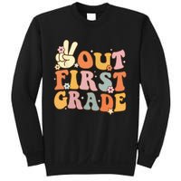 Peace Out First Grade Last Day of School 1st Grade Sweatshirt