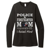 Police Officer Firefighter Fireman Mom Mother Womens CVC Long Sleeve Shirt