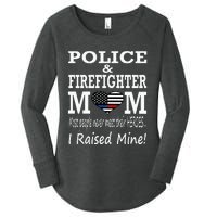 Police Officer Firefighter Fireman Mom Mother Women's Perfect Tri Tunic Long Sleeve Shirt