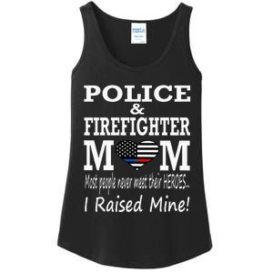 Police Officer Firefighter Fireman Mom Mother Ladies Essential Tank