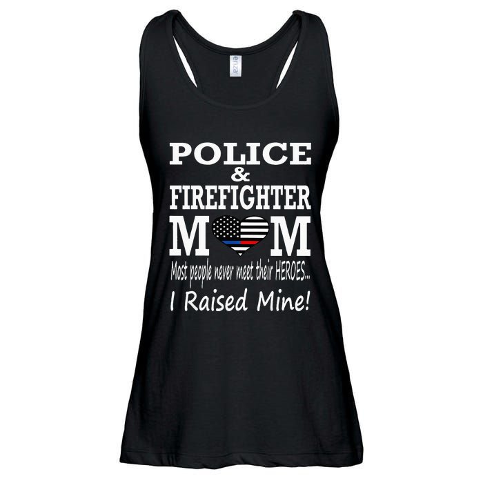 Police Officer Firefighter Fireman Mom Mother Ladies Essential Flowy Tank