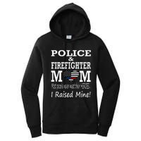 Police Officer Firefighter Fireman Mom Mother Women's Pullover Hoodie