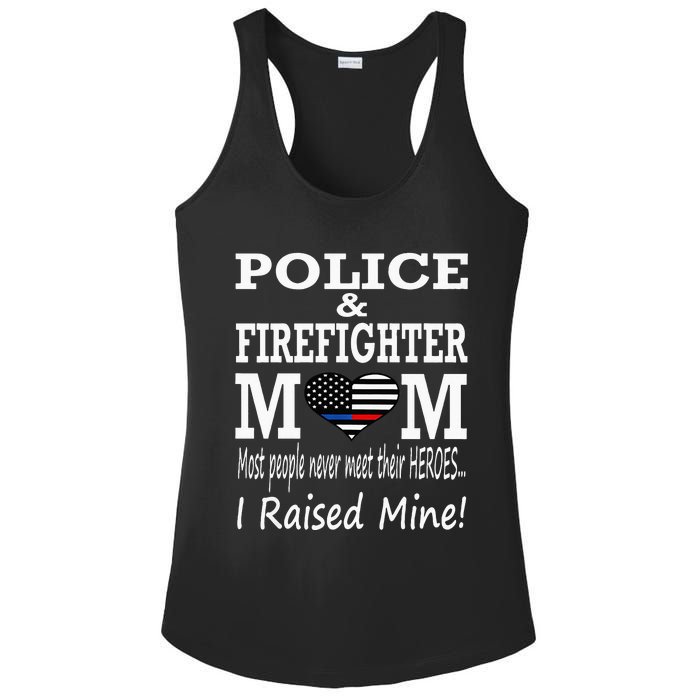 Police Officer Firefighter Fireman Mom Mother Ladies PosiCharge Competitor Racerback Tank