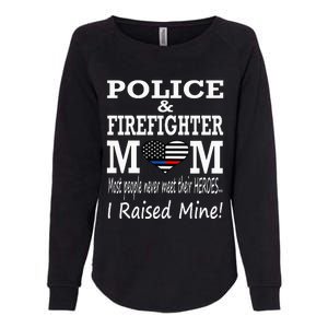 Police Officer Firefighter Fireman Mom Mother Womens California Wash Sweatshirt