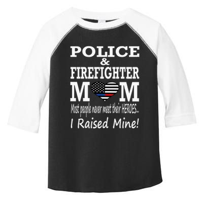 Police Officer Firefighter Fireman Mom Mother Toddler Fine Jersey T-Shirt