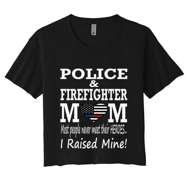 Police Officer Firefighter Fireman Mom Mother Crop Top