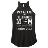 Police Officer Firefighter Fireman Mom Mother Women's Perfect Tri Rocker Tank