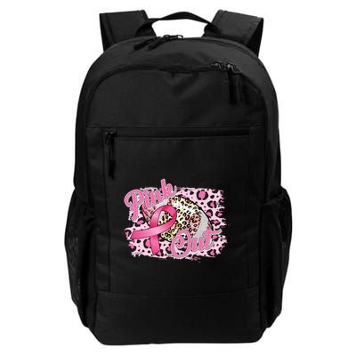 Pink Out Football Breast Cancer Awareness Backpack