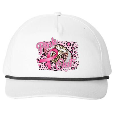 Pink Out Football Breast Cancer Awareness Snapback Five-Panel Rope Hat