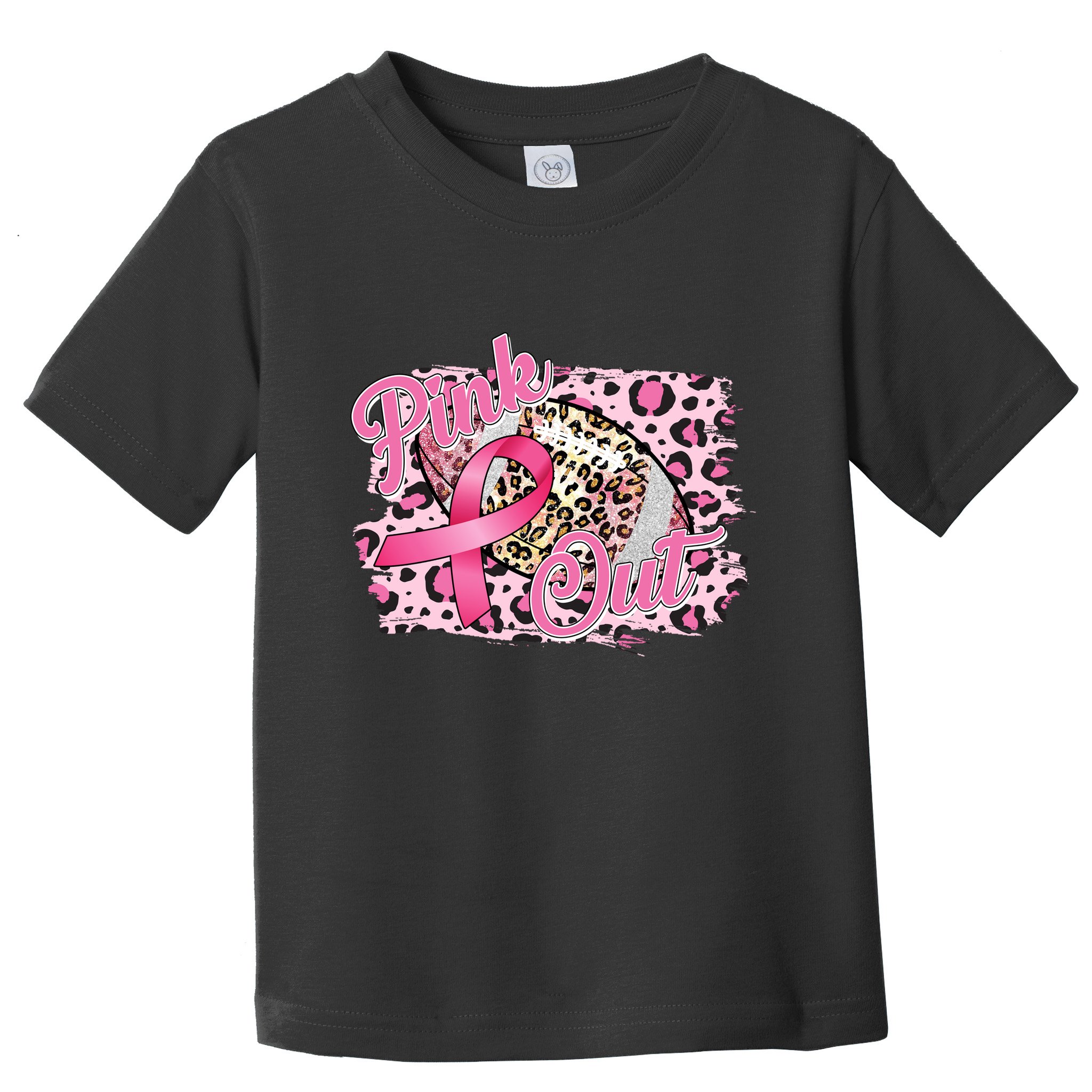 Pink Out Football Breast Cancer Awareness Toddler T-Shirt