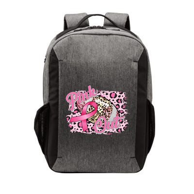 Pink Out Football Breast Cancer Awareness Vector Backpack