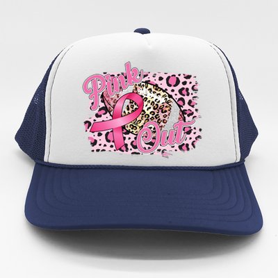 Pink Out Football Breast Cancer Awareness Trucker Hat