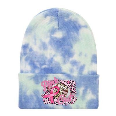 Pink Out Football Breast Cancer Awareness Tie Dye 12in Knit Beanie