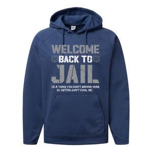 Probation Officer Funny Instructive Quote Parole Officer Gift Performance Fleece Hoodie