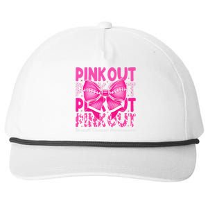 P.Ink Out Football Breast Cancer Awareness Gift Snapback Five-Panel Rope Hat