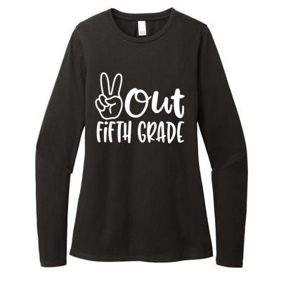 Peace Out Fifth Grade Womens CVC Long Sleeve Shirt