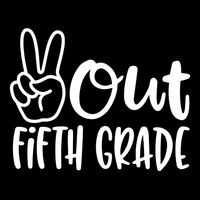 Peace Out Fifth Grade Womens Tank Top