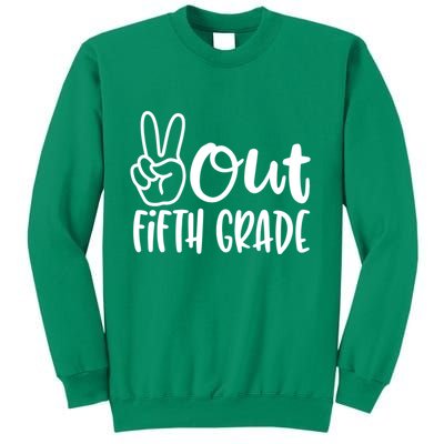 Peace Out Fifth Grade Sweatshirt